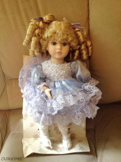 Vintage Dan Dees Collectors Choice Musical Porcelain Bisque Doll
