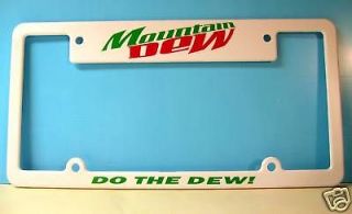 MOUNTAIN DEW PLATE FRAME FOR CAR OR WALL/ QUALITY