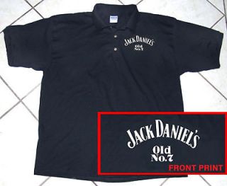 Polo Shirt, Classic Night Club, Bar Staff, Jack Daniels, Black, XL
