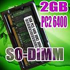 2GB PC2 6400 200pin sodimm DDR2 800 Mhz Laptop Memory so dimm 200 pin 