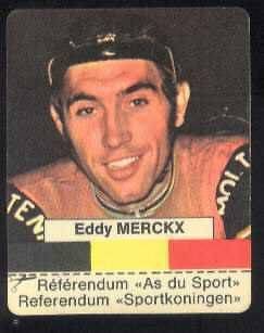 EDDY MERCKX Cyclisme 70s Cycling Ciclismo sticker Molteni As du Sport 