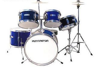   ROCK Starter Drum Set BLUE Great Gift 4 KIDS 2 8 Years Old Band Drums