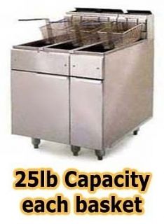 Deep Fryer   Propane   140,000 BTU   Stainless Steel Fry Pot   Dual 