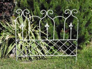   Iron Lattice Fence   Great Trellis or Border Edging for Garden Flowers