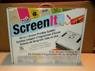 NEW Tulip ScreenIt 9 piece All in 1 Screen Printing System Machine 
