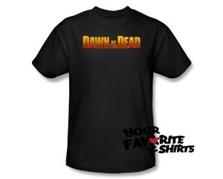 Officially Licensed Dawn Of The Dead Dawn Logo Adult Shirt S 3XL