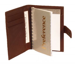 New Leather Address Book With Card Pockets. Premium American Cowhide 