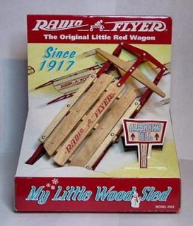 RADIO FLYER 8 LONG SLED MODEL # 903 MINT CONDITION BOX NOS
