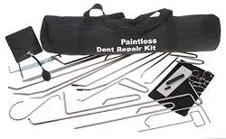 NEW! HEAVY DUTY PAINTLESS DENT REMOVAL TOOLS IN BAG WITH DVD 