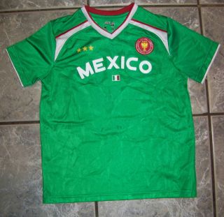   Class Mexico Futbol League Boys Green Mexico #16 Soccer Jersey SZ M