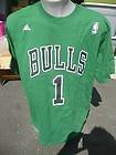   Mens NBA Chicago Bulls Derrick Rose Green Jersey Style Shirt New 2XL