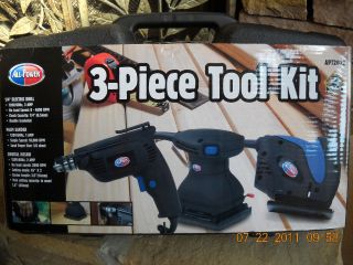 All Power 3 Piece Tool Kit Drill Palm Sander Jigsaw NEW