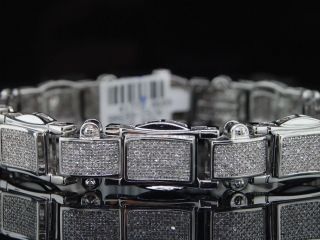  White Gold 4.50 ct. Diamond Bracelet Pave Tennis Link Designer Domed