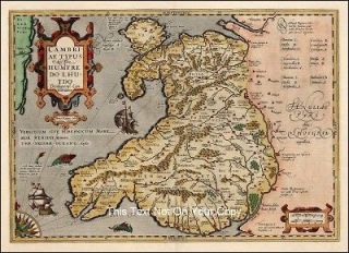Antiques  Maps, Atlases & Globes  United Kingdom  Wales