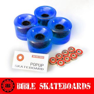 Brand new skateboard longboard wheels 78A Sealed Set of 4 with Abec 