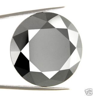 Ten Carat Loose Natural Black Diamond Solitaire AAA