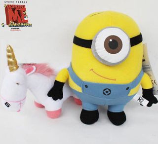 Despicable Me Minions Stewart Unicorn Plush Toy Stuffed Animal #TW1361