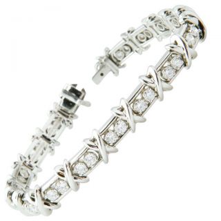TIFFANY SCHLUMBERGER Platinum Diamond 36 Stone Bracelet