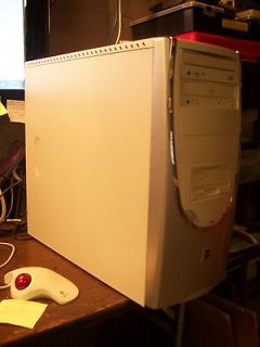 White PC computer old school gaming box