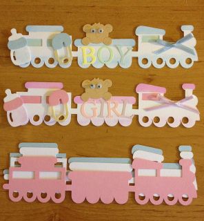 CUTE BABY TRAIN DIE CUTS FOR CARDS/TOPPERS *EXCLUSIVE*