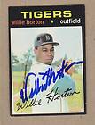 Willie Horton signed 1971 Topps card # 120 1968 Detroit Tigers