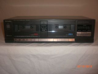 Technics RS D190W Dual Cassette Tape Deck