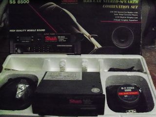 Car radio cassette SHAN SS 8500 + speaker & graphic equaliser NEW NEW