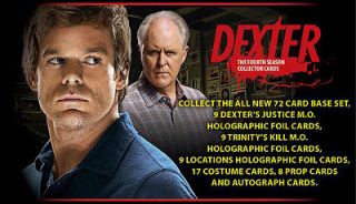 Dexter Season 4 Trading Cards ~ 2 FACTORY SEALED HOBBY BOXES