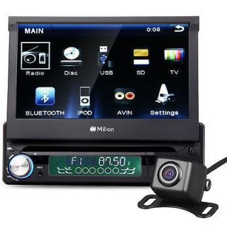 C1205 7 1 Din Detachable Car DVD Stereo Radio Player Bluetooth/IPOD 
