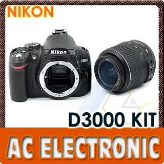 New Nikon D3000 Body+18 55mm VR Lens Kit+1 Year Warranty