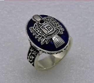 The Vampire Diaries Damons Ring Pro Infinite Blue Stone Ring Jewelry 