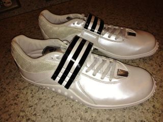   10.5 ADIDAS adiZero Discus Hammer Throw White Shoes Olympic Field Eve