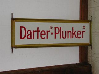   kind CREEK CHUB Plunker Darter Factory trade show DISPLAY BOARD HEADER