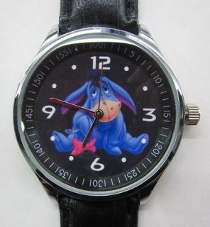 Disney Eeyore Cute Cartoon Leather Strap Watch NEW #01