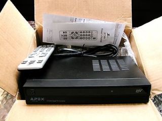 APEX  DIGITAL TV CONVERTOR BOX  W/REMOTE CABLES USER INSTRUCTIONS   NO 