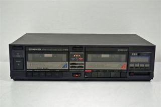 Pioneer Stereo Dual Cassette Deck Tape Player Recorder CT 1060W