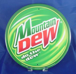 Metal Tin MOUNTAIN DEW COLA Do The Dew Sign Ad Vintage Style Wall 
