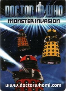 Doctor Who Monster Invasion 138   165 Pick/Choose Any Card From List 