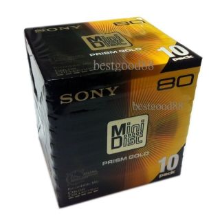 Sony Prism Gold Mini Disc Minidisc MD Disc x10