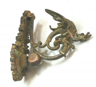 Rare antique bronze dragon door knocker