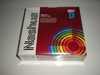 Nashua 5.25 in. DSDD floppy disks. MD2D Double sided double density 