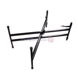 Professional Double Braced X Style Keyboard Stand Black