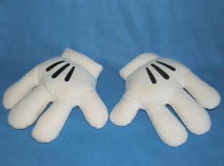   Mickey Mouse White Costume Gloves Donald Duck Goofy Minnie Adult Hands