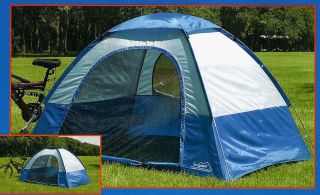 New Texsport Pioneer Dome Tent Sleeps 2 Man Square 52x610x5 Zip Case 