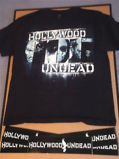 Hollywood Undead Blue Tint Dove & Grenade Panel L T Shirt w/ 5 FREE 