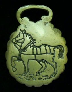 Vintage TROTTING HARNESS HORSE INTAGLIO Horse Harness Brass from 