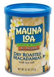   Nut Mauna Loa Dry Roasted Macadamias with Sea Salt 4.5oz Mac Nuts