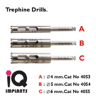 Trephine Drills with Irrigation/ Dental implants