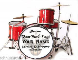 Miniature Drums Personalized Custom Wedding Cake Topper Rock Table 