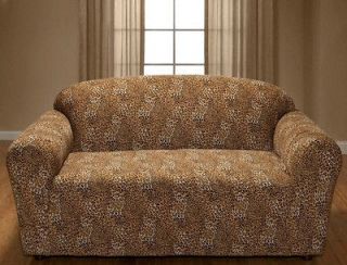 JERSEY SOFA STRETCH COUCH COVER SLIPCOVER  LEOPARD  VISIT OUR 